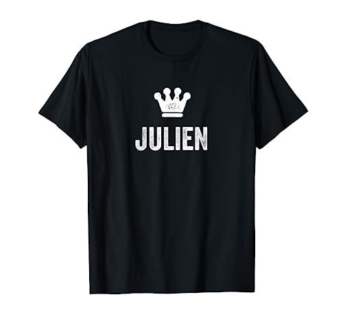 Julien the King / Crown & Name Design for Men Called Julien T-Shirt