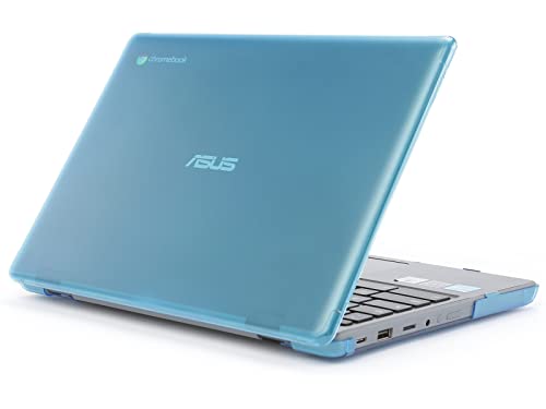 mCover Case Compatible for 2022~2023 11.6' ASUS Chromebook CR1 (CR1100CA or CR1100FA) series Laptop Computers ONLY (NOT fitting ANY OTHER ASUS models) - Aqua