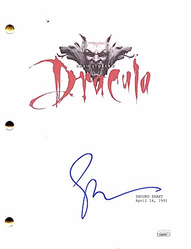 Gary Oldman Signed Autograph Bram Stoker's Dracula Full Movie Script w/ James Spence Authentication JSA COA - Directed by Francis Ford Coppola - True Romance The Fifth Element Air Force One The Contender Leon the Professional James Gordon in the Dark Knight trilogy Darkest Hour Tinker Taylor Soldier Spy Mank