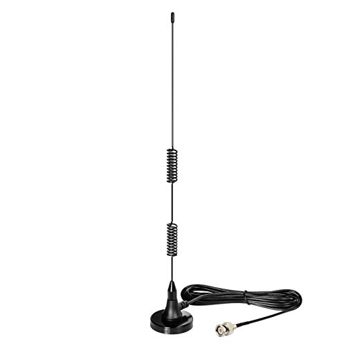 Bingfu 20-1300MHz Police Scanner Antenna Radio Magnetic Base HF VHF UHF Two Way Ham BNC Male Compatible with Uniden Bearcat Whistler Shack