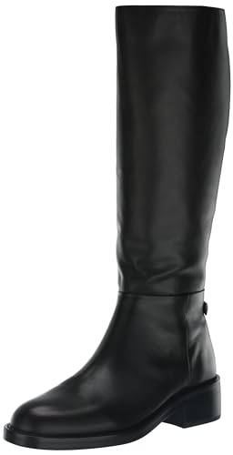 Sam Edelman Women's Mable Equestrian Boot, Black Leather, 8.5
