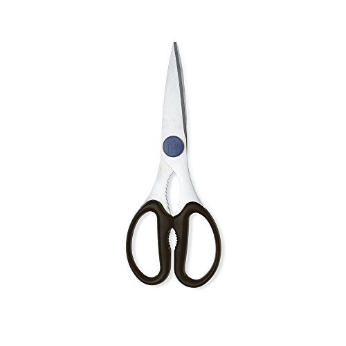 J.A. Henckels International Take HENCKELS Heavy Duty Kitchen Shears That Come Apart, Dishwasher Safe, Black, Stainless Steel, Blue 10.25-inch