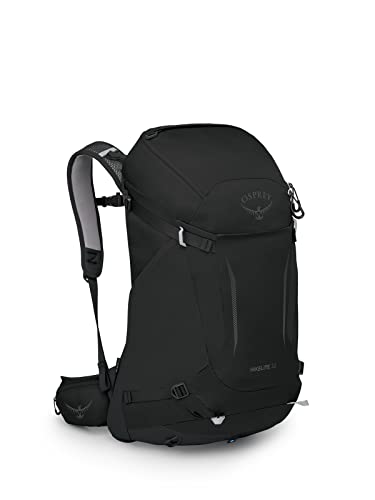 Osprey Hikelite 32L Unisex Hiking Backpack, Black, S/M