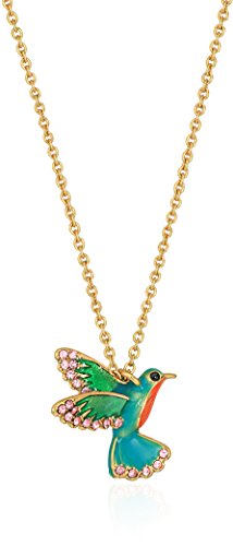 kate spade new york Hummingbird womens Mini Pendant Necklace, 17' + 3' Extender