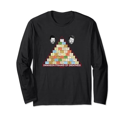 Parks & Recreation Swanson Pyramid of Greatness Long Sleeve T-Shirt