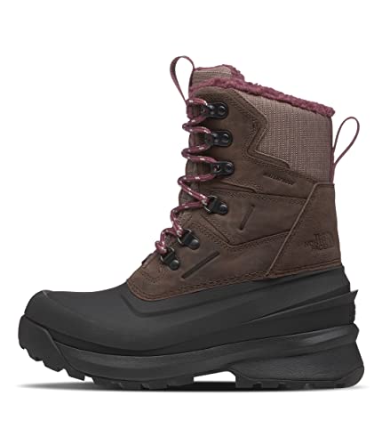 THE NORTH FACE Women's Chilkat 400 Insulated Snow Boot, Deep Taupe/TNF Black, 9
