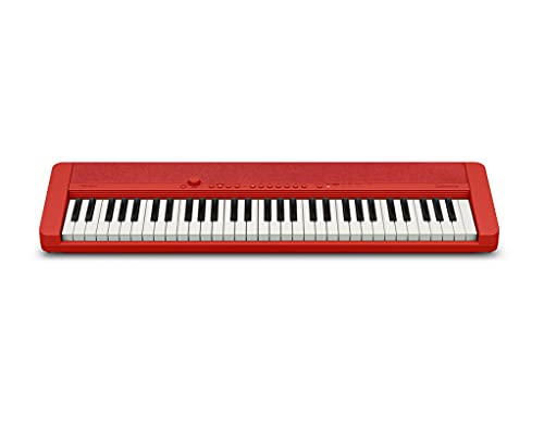 Casio 61-Key Portable Keyboard (CT-S1RD), Red