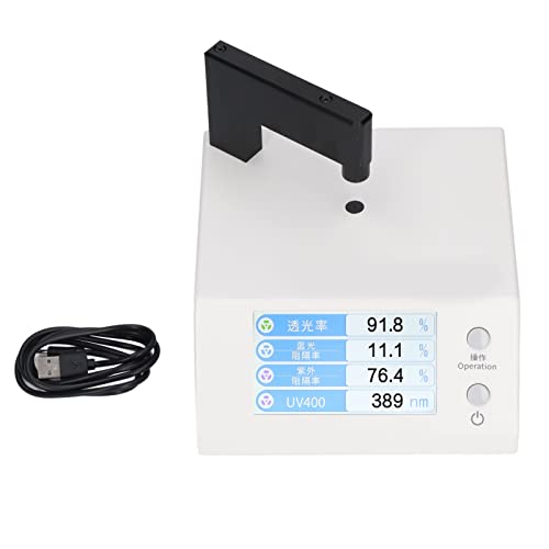 Visible Spectrophotometer, Professional Digital Lab Visible Spectrophotometer with 4 LCD Display & 380‑760nm Spectral Bandwidth, ±2% High Accurracy UV/VIS Spectrophotometer