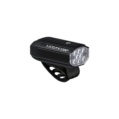 Lezyne Lite Drive 1200+ Bicycle Front Light, 1200 Lumen, White LED, Road, Mountain, Gravel Bike, USB-C Rechargeable