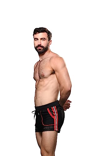 Andrew Christian Competition Mesh Shorts, Black, Medium