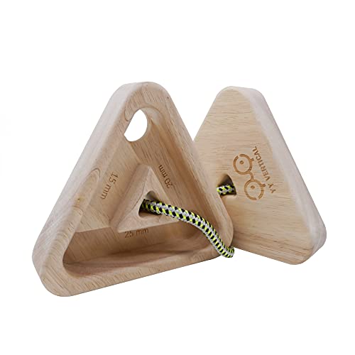 YY Vertical Durable Wood Climbing Training Gear Portable Hangboard Climbing Fingerboard - Sold in Pairs - Recycled Wood