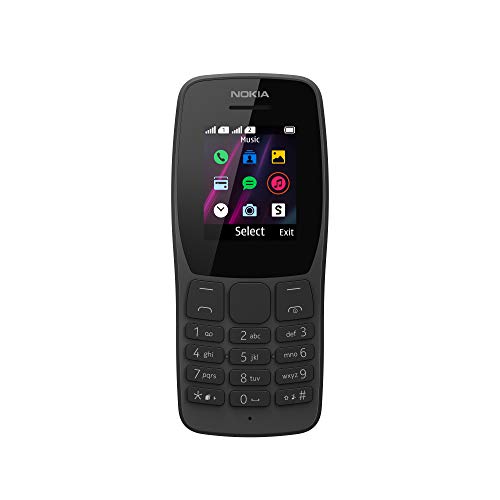 Nokia 110-2G Unlocked Dual SIM Feature Phone - 1.77' Screen - Black
