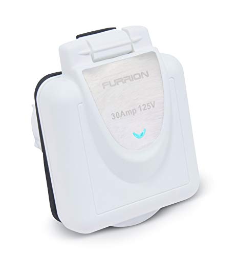 Furrion 30 Amp 125V Shore Power Inlet - White - F30ITS-PS-AM
