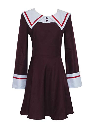 Chobits Persocom Chi Dress Anime Cosplay Costume (Female M) Red