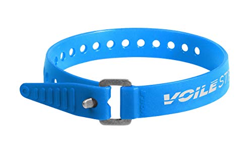 Voile Straps - 15' Aluminum Buckle Cyan