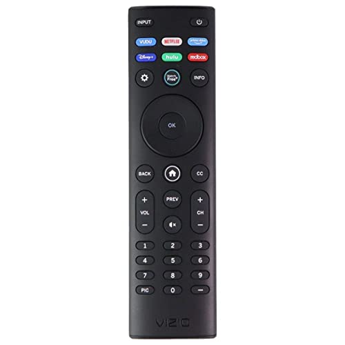 Vizio Remote (XRT140) with Vudu/Netflix/Prime/Disney/Hulu/Redbox Keys - Black