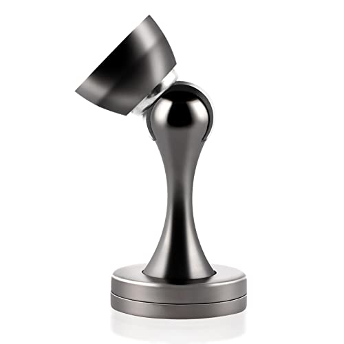 KOLAKO Magnetic Door Stops, 10 Pack Magnet Door Stops for Bottom of Door, Floor Wall Mount Heavy Duty Soft Catch Modern Door Holders, Brushed Stainless, Magnetic Door Stoppers (Grey)