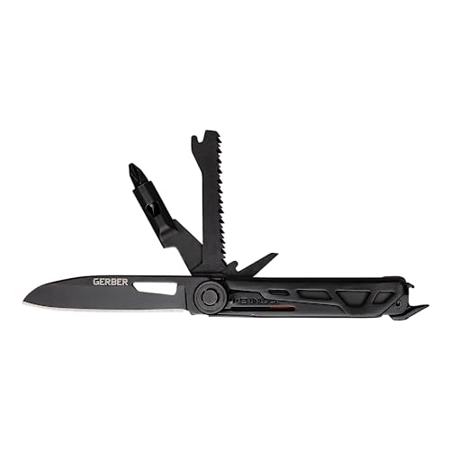 Gerber Gear Armbar Trade 8-in-1 Multi-tool - 2.5' Plain Edge Blade, Pry Bar, Hammer - EDC Gear and Equipment - Burnt Orange