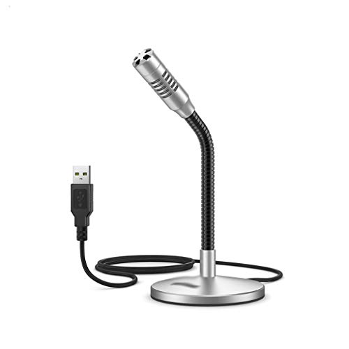 N/A Mini Gooseneck USB Microphone for Computer&Laptop Plug&Play Ideal for Gaming,Streaming,Voiceover