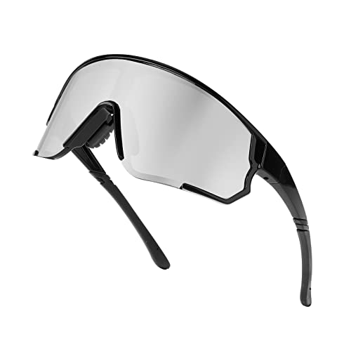 WANWAN Men Sports Sunglasses, Youth Cycling Glasses 80s Style Baseball Running Ski Visor Shade