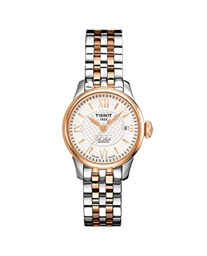Tissot womens Le Locle Stainless Steel Dress Watch Rose Gold 5N,Grey T41218333