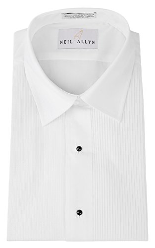 Tuxedo Shirt - Laydown Collar 1/8 Inch Pleat Laydown Collar (15.5 - 34/35)