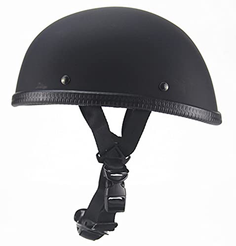 GAOZHE Motorcycle Half Helmet DOT Approved Ultra-Thin Comfortable Beanie Cruising Skull Cap Novelty Small Helmet for Chopper Moped Scooter Motorbike Mopeds Scooters Electric, Large