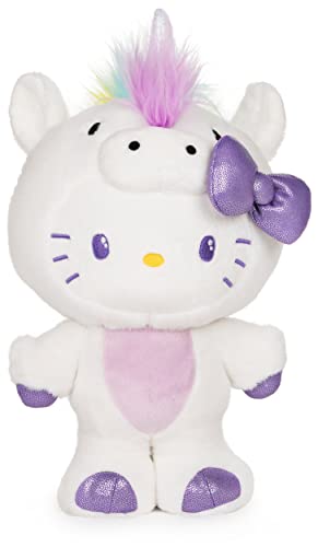 GUND Sanrio Hello Kitty Unicorn Plush Stuffed Animal Cat, 9.5'