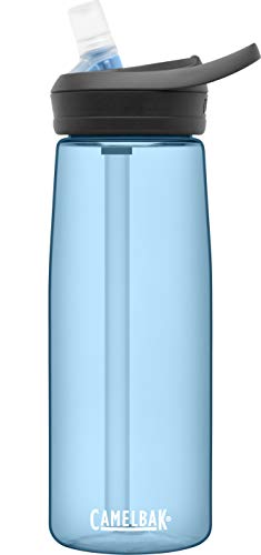 CamelBak eddy+ Water Bottle with Tritan Renew – Straw Top 25oz, True Blue
