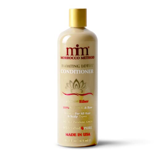 Floating Lotus Conditioner. 100% Natural. Raw. Unisex. For All Hair and Scalp Types. No SLS, Parabens or GMO's. 16 oz.