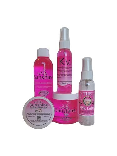 Pink Lady Sunshine Premium Jewelry Cleaner Kit with Metal Polish - Safe Jewelry Cleaner Solution for Diamonds, Gold, Silver, Wedding Rings, Earrings & All Jewelry Pieces (Super Kit)