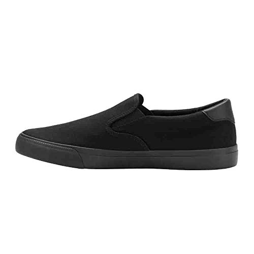 Lugz Men's Clipper Classic Slip-on Fashion Sneaker, Black, 3.5