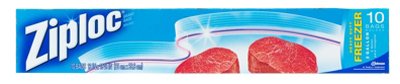 Ziploc Freezer Bags, 2 Gallon, 10 CT (Pack - 1)