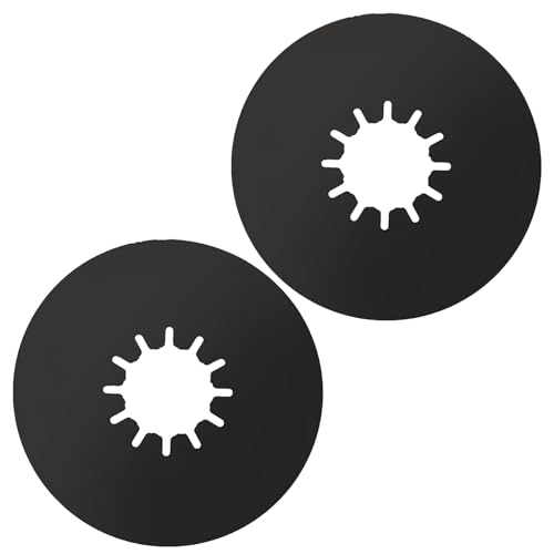 TonGass (2 Pack, Black) 5th Wheel Hitch Lube Plate 10in RV Camper Trailer Fifth Wheel Plate Wheel Accessories for 5th Wheel Trailer Safety Kit