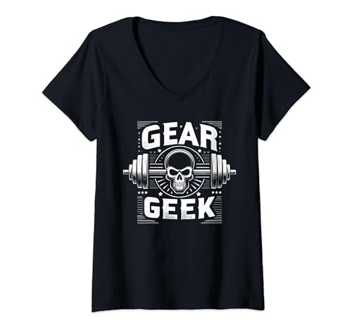 Funny Athlete Gym Fitness Bodybuilding Gear Geek V-Neck T-Shirt