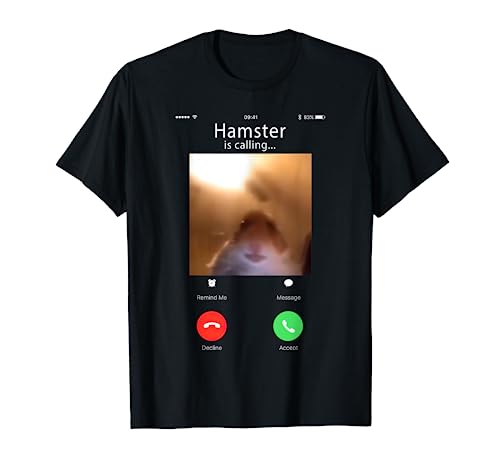 dank meme hamster staring front camera hamster calling gift T-Shirt