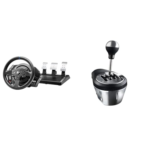 THRUSTMASTER T300 GT + TH8A Shifter Bundle - T300 GT Racing Wheel with pedals TH8A Gear Shifter (Compatible PS5,PS4,PC)