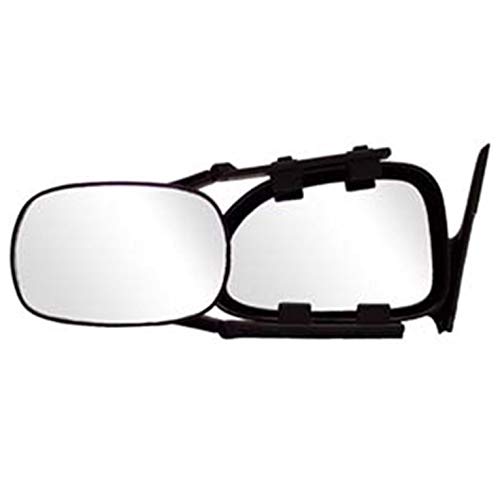 CIPA 11950 Adjustable Clip-On front Towing Mirror Black & Silver, 15.75 Inch