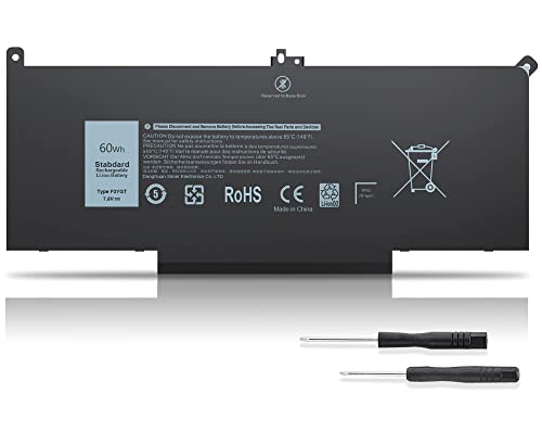 7480 F3YGT 2X39G 60WH Laptop Battery for Dell Latitude 12 7000 7280 7290 13 7000 7380 7390 P29S002 14 7000 7480 7490 E7280 E7480 E7490 E7290 E7380 Battery fits Dell 453-BBCF 451-BBYE KG7VF DM3WC DM6WC