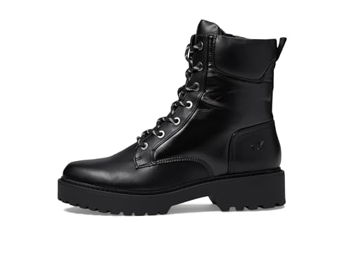 Calvin Klein Women's SALLON Ankle Boot, Black, 8