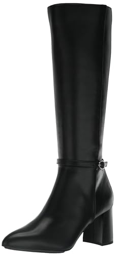 Anne Klein Women's BRENICE Fashion Boot, Black, 9