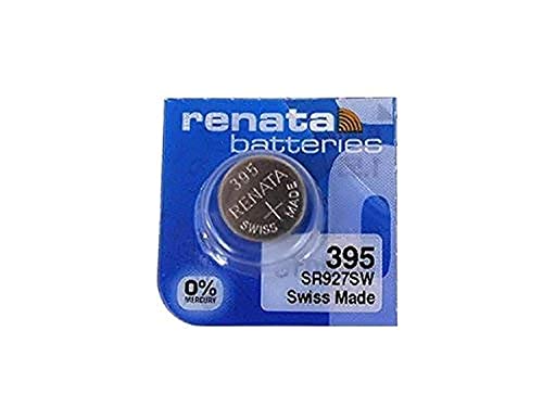 Renata Batteries 395 Button Cell Watch Battery, 5 Pcs
