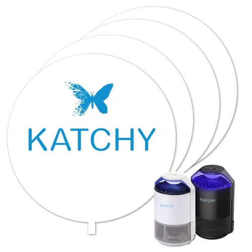 Katchy Original and Midnight Glue Board Refills (4 Pack) - Indoor Insect Trap Glue Board Refills