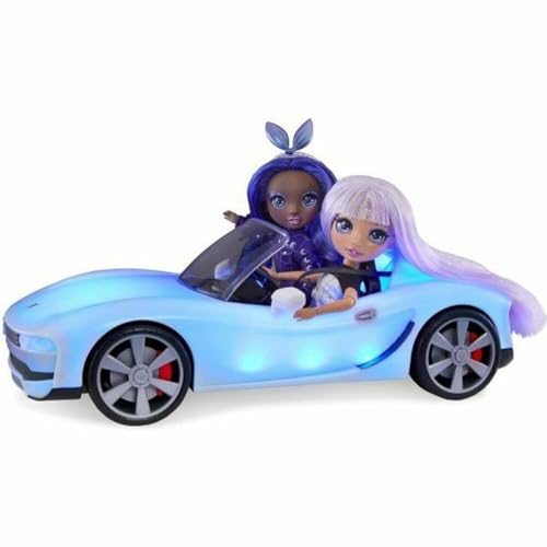 Rainbow High Color Change Car – Convertible Vehicle, 8-in-1 Light-Up, Multicolor with Wheels That Move, Working Seat Belts, Steering Wheel. Fits 2 Fashion Dolls, Toy Gift for Kids Ages 6 7 8+ to 12
