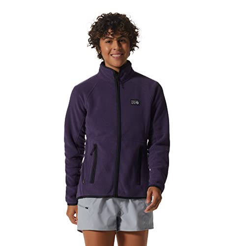 Mountain Hardwear Women's Polartec 200 Full Zip Jacket, Night Iris Heather, M