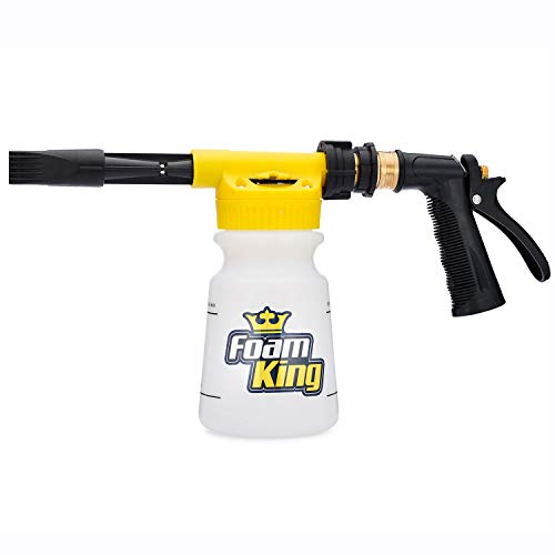 Clean Car USA Foam King Foam Gun Car Wash Sprayer - Connects to Garden Hose - Ultimate Scratch Free Cleaning - Snow Foam Blaster - Foam Cannon Car Washing Kit