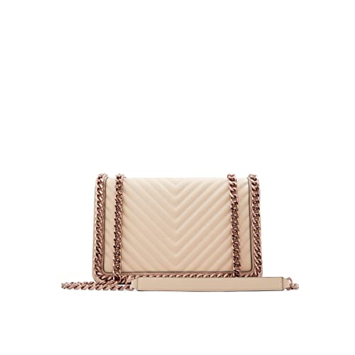 ALDO Women's Medium Greenwald Crossbody Bag, Beige Overflow