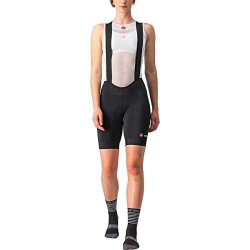 Castelli Women’s Endurance Bibshort for Road and Gravel Biking I Female Padded Cycling Shorts - Black - Small