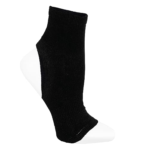 Apolla The Joule Unisex Medium Black, As Seen On Shark Tank Athletic Barefoot Compression Ankle Socks for Women and Men - Performance, Moisture Control, Arch Support, Made in USA - 1 Pair