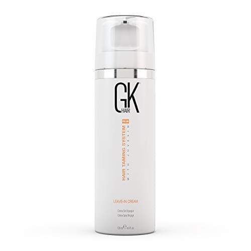 GK HAIR Global Keratin Leave In Conditioner Cream (4.4 Fl Oz/130ml) Conditioning Detangler Hydrating Smoothing Moisturizing & Frizz Control For Dry Damaged Hair Pre Swim Protection - All Hair Types
